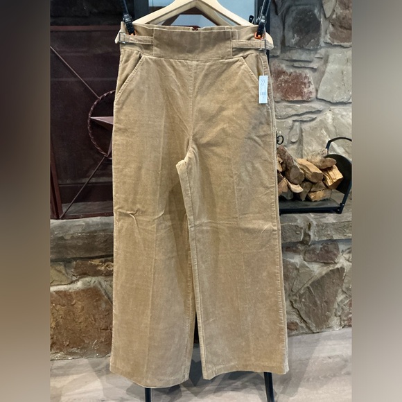 NYC Pants - NWT NY&Co Corduroy Tan Trouser Wide Leg size 12
